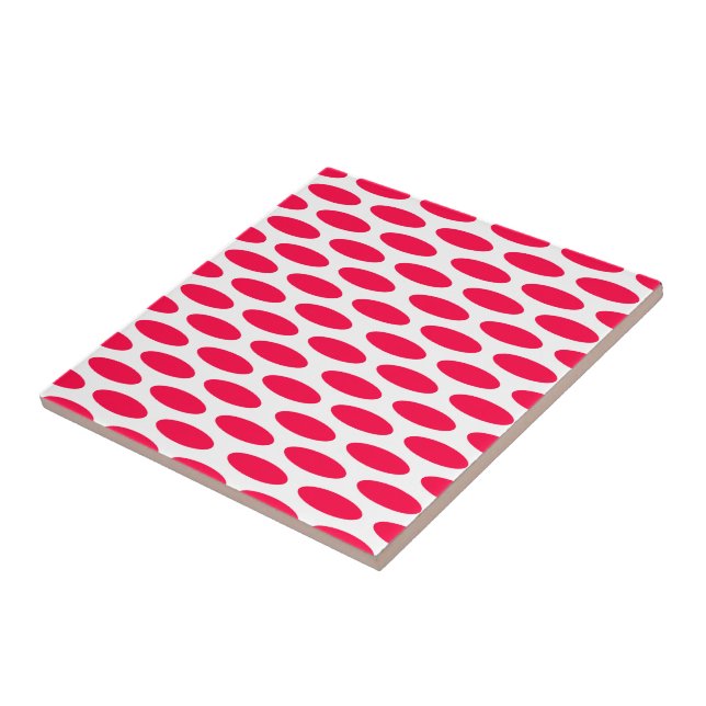 Poppy Modern Oval at Emporiomoffa Ceramic Tile (Side)