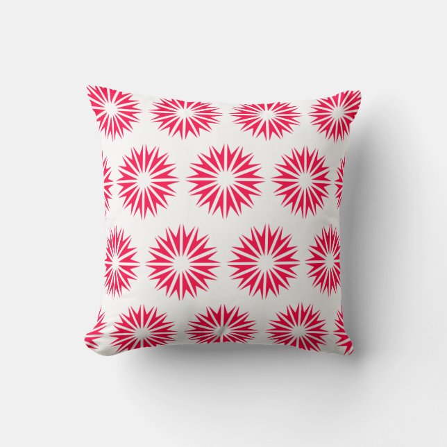 Poppy Modern Sunbursts Cushion (Front)