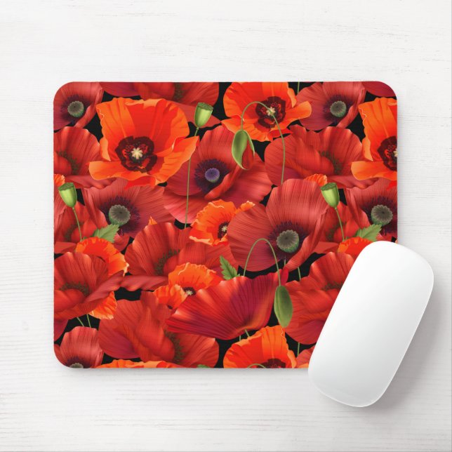 Poppy Mouse Pad (With Mouse)
