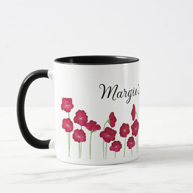 Poppy Mug with Mum's Name on it (Left)