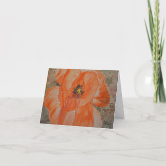 Poppy Note Card