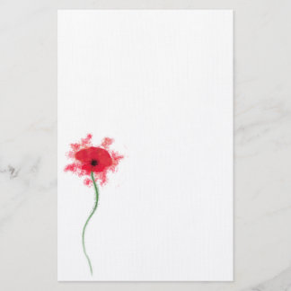 Poppy notepaper stationery