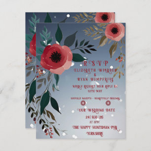 Poppy of Love" Wedding Invitation Collection