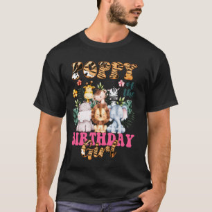 Poppy Of The Birthday Girl Zoo Theme Animal Party T-Shirt