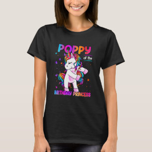 Poppy of the Birthday Princess Girl Dabbing Unicor T-Shirt