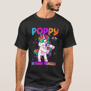Poppy of the Birthday Princess Girl Dabbing Unicor T-Shirt