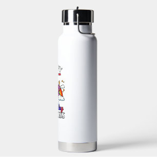 Poppy Of The Birthday Princess Unicorn Rainbow Bda Water Bottle