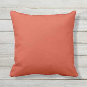 Poppy Orange Throw Pillow