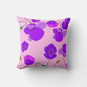 Poppy (Papaver somniferum) Lilac Cushion