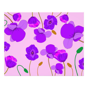 Poppy (Papaver somniferum) Lilac Photo Print