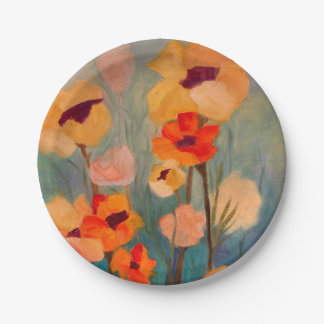 Poppy Paper Plates Yellow
