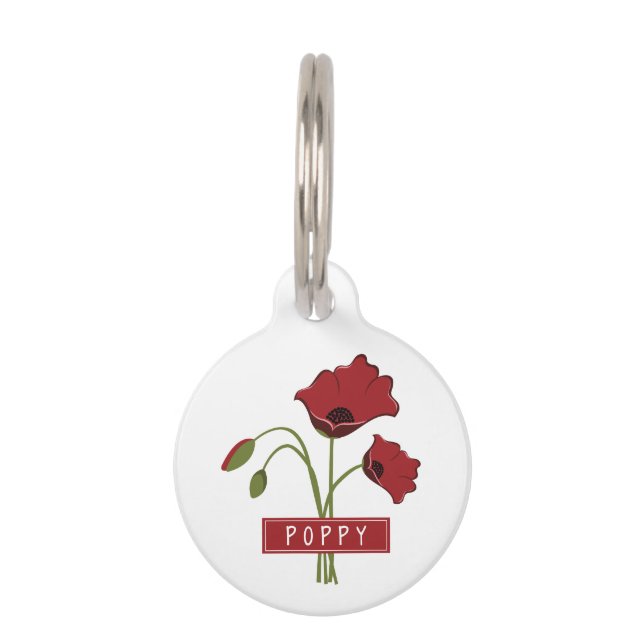 Poppy Pet Tag (Front)
