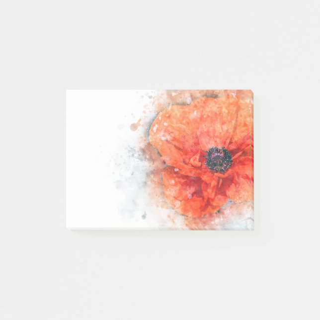 Poppy Petal Post-it Notes (Front)