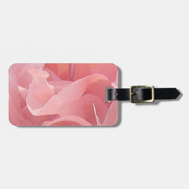 Poppy Petals Luggage Tag (Front Horizontal)