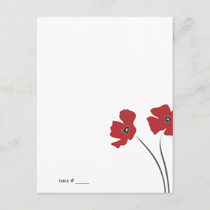 Poppy Place Cards { You Fold }