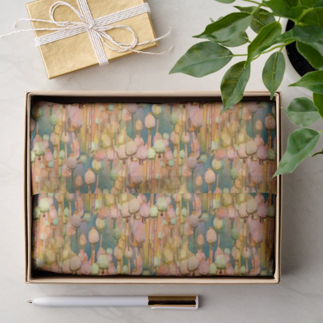 Poppy Pods Wallpaper Tissue Paper (Gift)