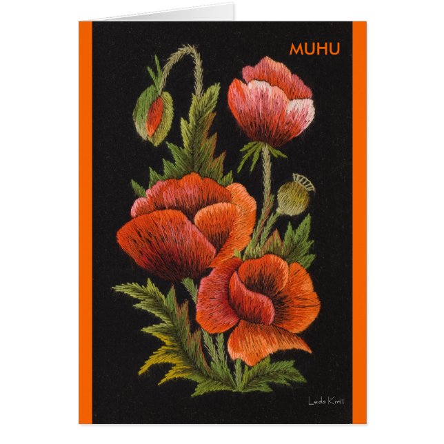 Poppy Postcard Muhu (Front)
