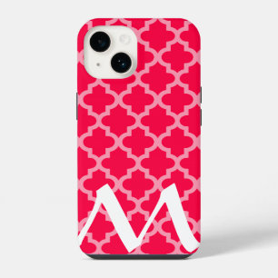 Poppy Red Moroccan Moods Quatrefoil iPhone Case
