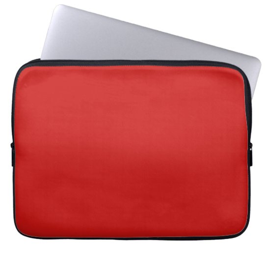 Poppy Red Trend Colour Customised Template Blank Laptop Sleeve