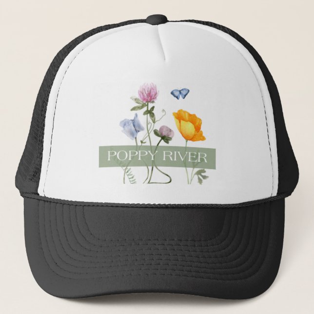 Poppy River creates fun custom trucker hats! Hat (Front)
