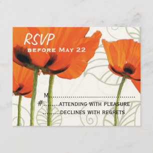 Poppy RSVP Card