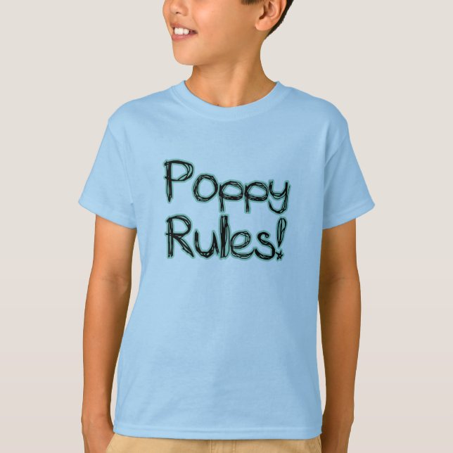Poppy Rules! T-Shirt (Front)