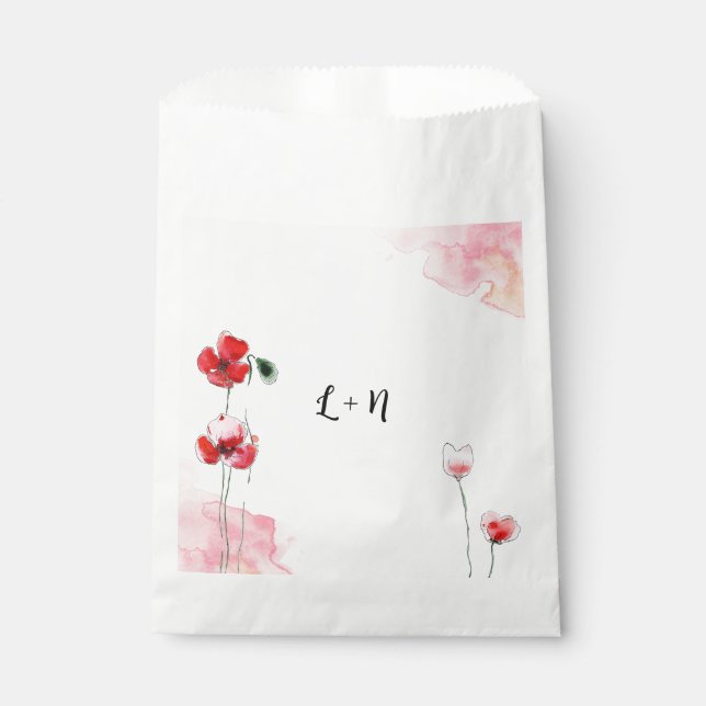 "Poppy" Sachets Favour Bag (Front)
