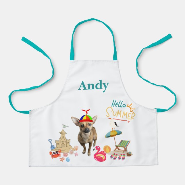 Poppy Says Hello Summer Apron (Front)