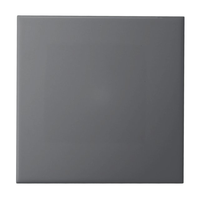 Poppy Seed Grey, Dark Neutral Solid Colour Ceramic Tile (Front)