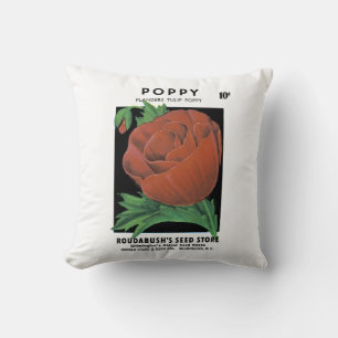 Poppy Seed Packet Label Cushion