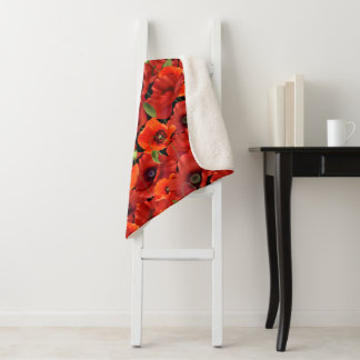 Poppy Sherpa Blanket