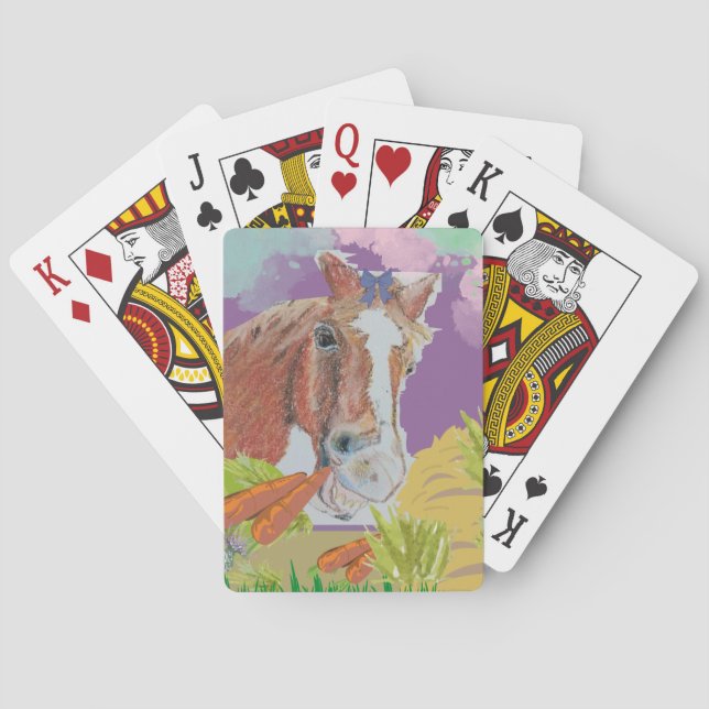 poppy smiles trucker hat playing cards (Back)
