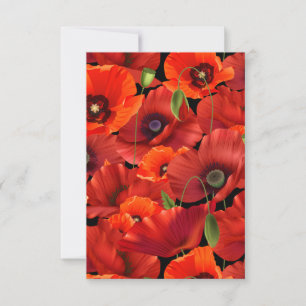 Poppy Thank You Card