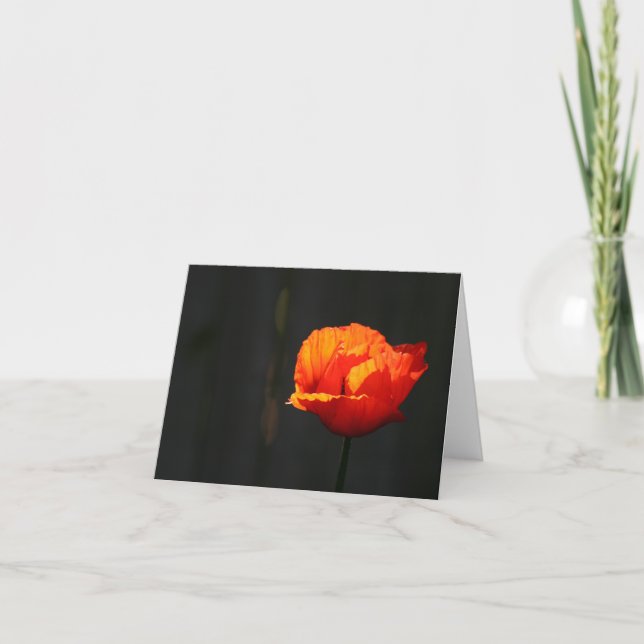 Poppy  thank you card (Front)