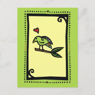 "POPPY" THE LOVE BIRD POSTCARD