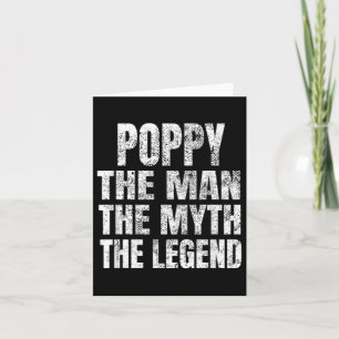 Poppy The Man The Myth The Legend Shirt Funny Chri Card