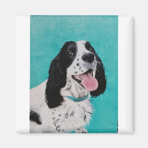 Poppy the Springer Magnet