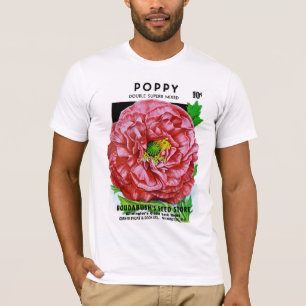Poppy  Vintage Seed Packet T-Shirt