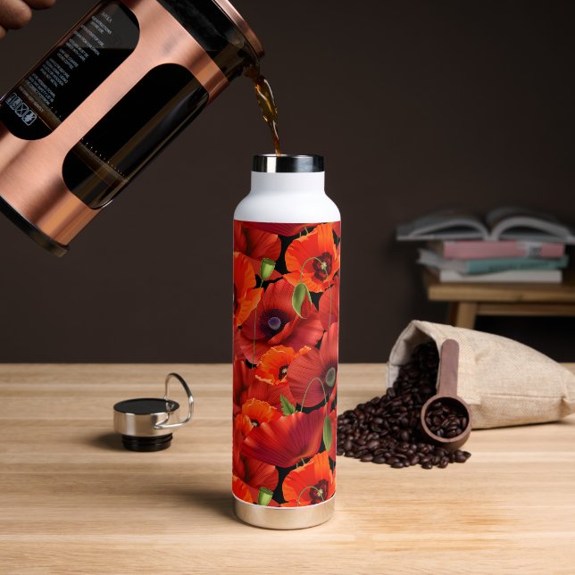 Poppy Water Bottle (Coffee)