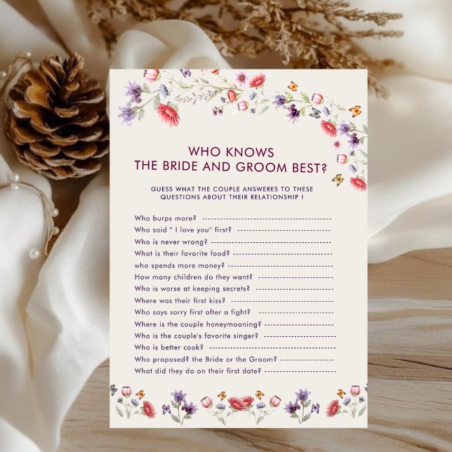 Poppy Who Knows the Bride and Groom Best Game (Creator Uploaded)