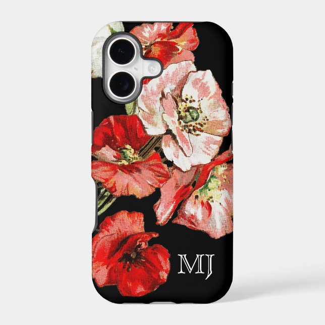 Poppy wild flower monogram (Back)
