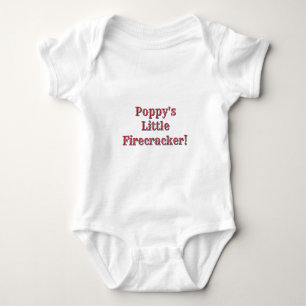 Poppy's Little Firecracker! USA 250 Fireworks Baby Bodysuit
