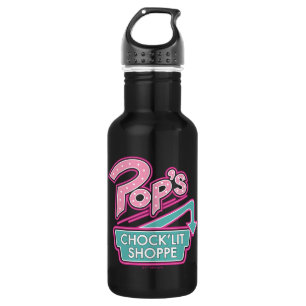 Pop's Chock'Lit Shoppe Pink Logo 532 Ml Water Bottle