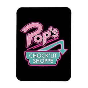 Pop's Chock'Lit Shoppe Pink Logo Magnet