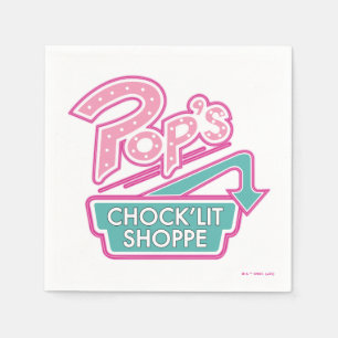Pop's Chock'Lit Shoppe Pink Logo Napkin