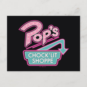 Pop's Chock'Lit Shoppe Pink Logo Postcard
