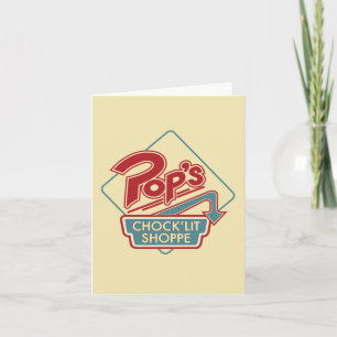Pop's Chock'Lit Shoppe Red Logo Note Card