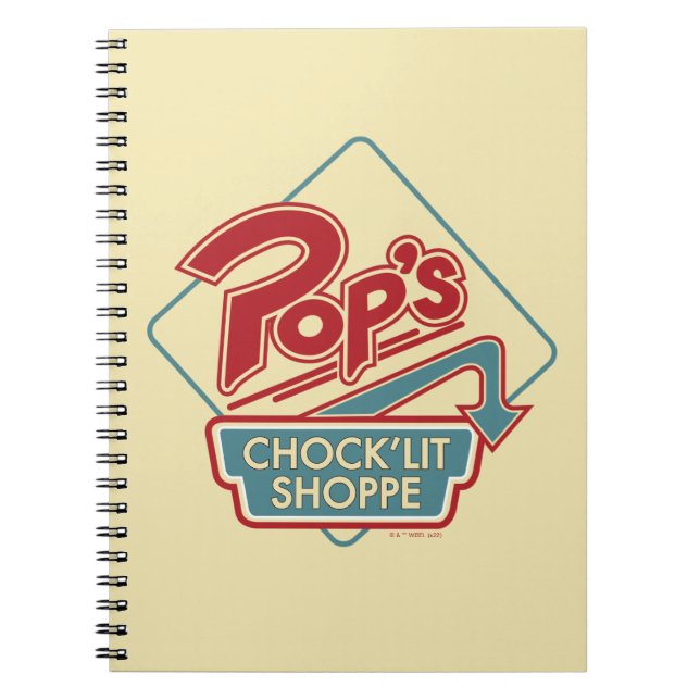 Pop's Chock'Lit Shoppe Red Logo Notebook (Front)