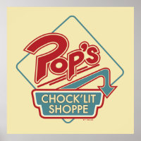Pop's Chock'Lit Shoppe Red Logo