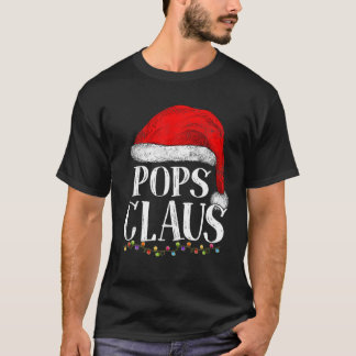 Pops Claus Christmas Funny Pyjamas Grandpa Santa C T-Shirt